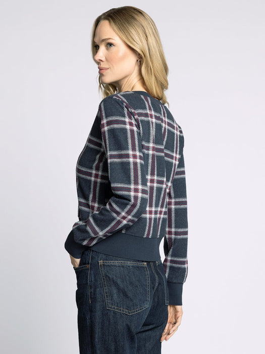 Thread & Supply • Monica Cardigan - Black & Red Plaid