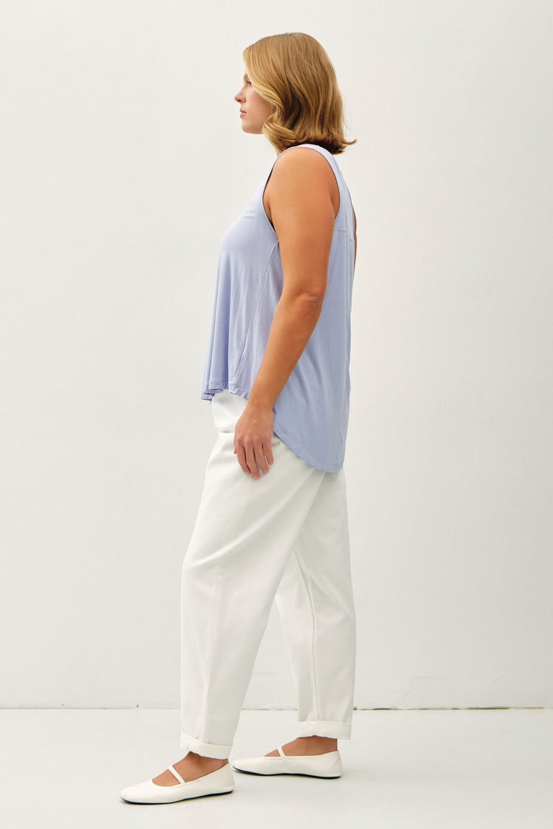 Racerback Tank - Dusty Blue