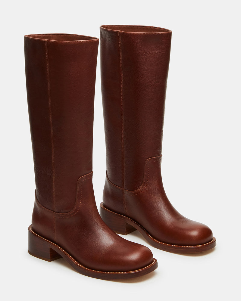 Steve Madden • Riggs Rust Leather Boots