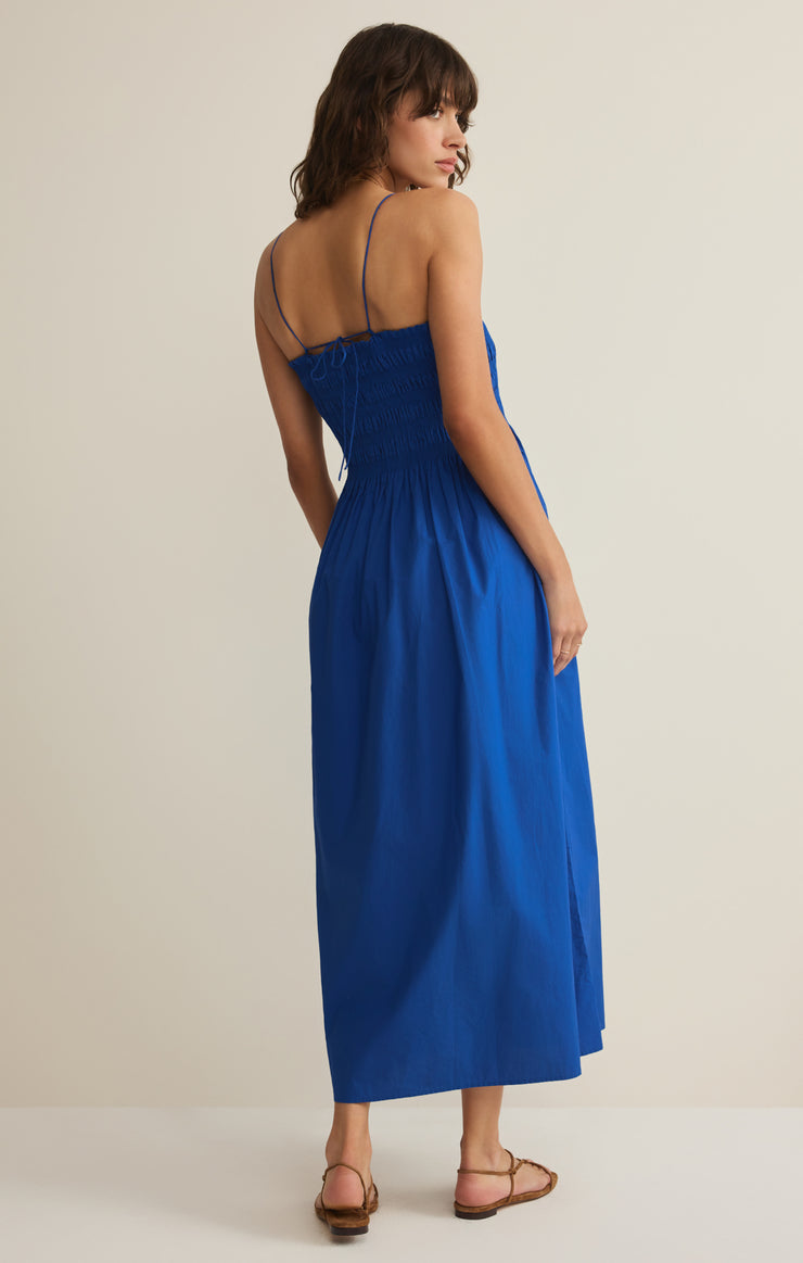 Cornelia Poplin Maxi Dress - Nautical