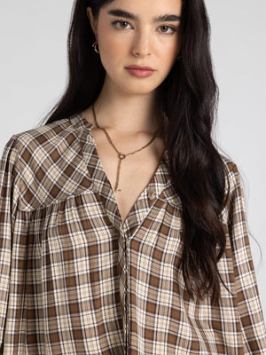 Thread & Supply • Linden Top - Cream & Brown