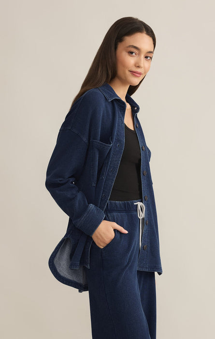 Z Supply • All Day Knit Denim Jacket - Indigo