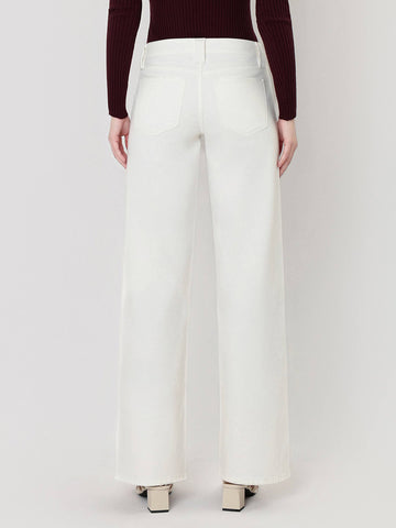 Vervet • Mid-Rise Wide Leg Jeans - White