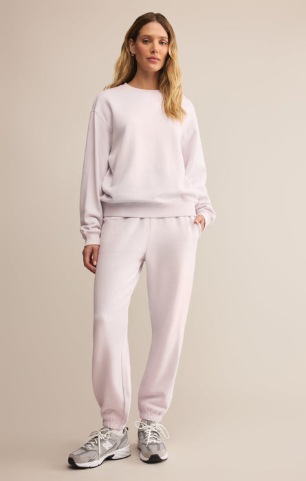 Z Supply • Boyfriend Cotton Sweatshirt - Lavender Ice