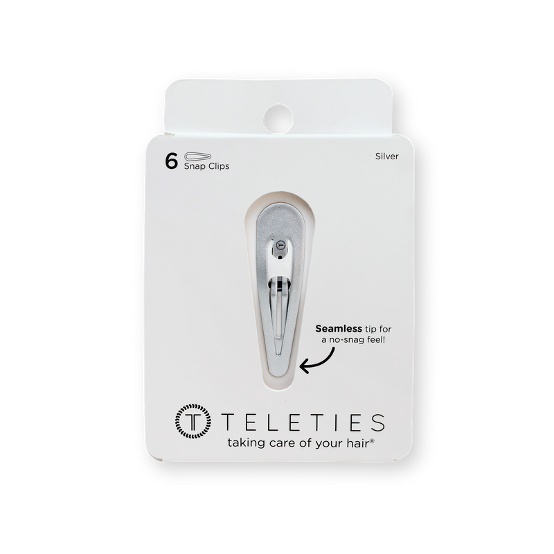Teleties • 6 Snap Clips - Silver