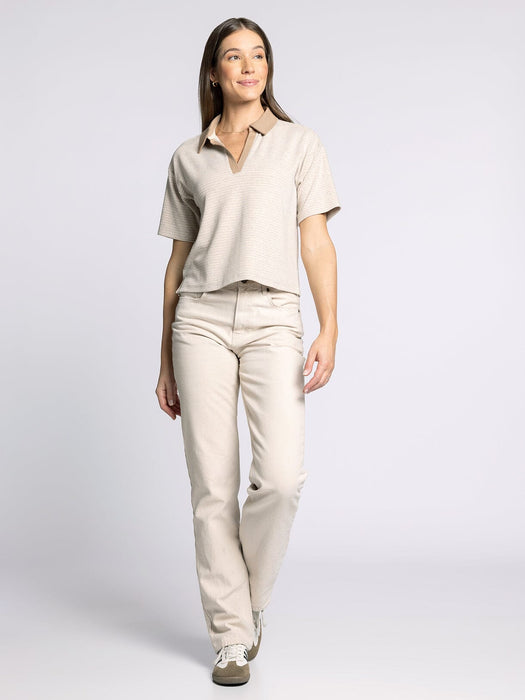 Thread & Supply • Calix Top - Tan & White