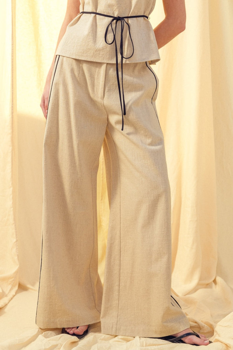 Trouser  - Oatmeal & Black