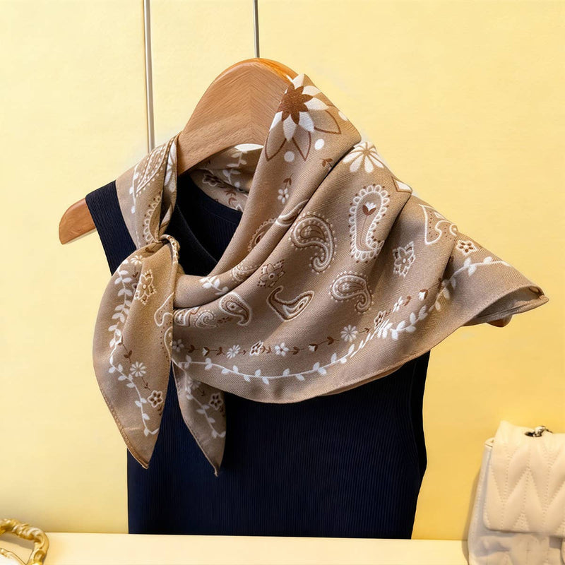Herringbone Scarf - Light Brown