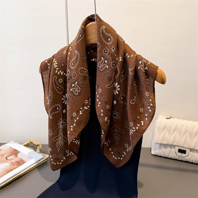Herringbone Scarf - Dark Brown