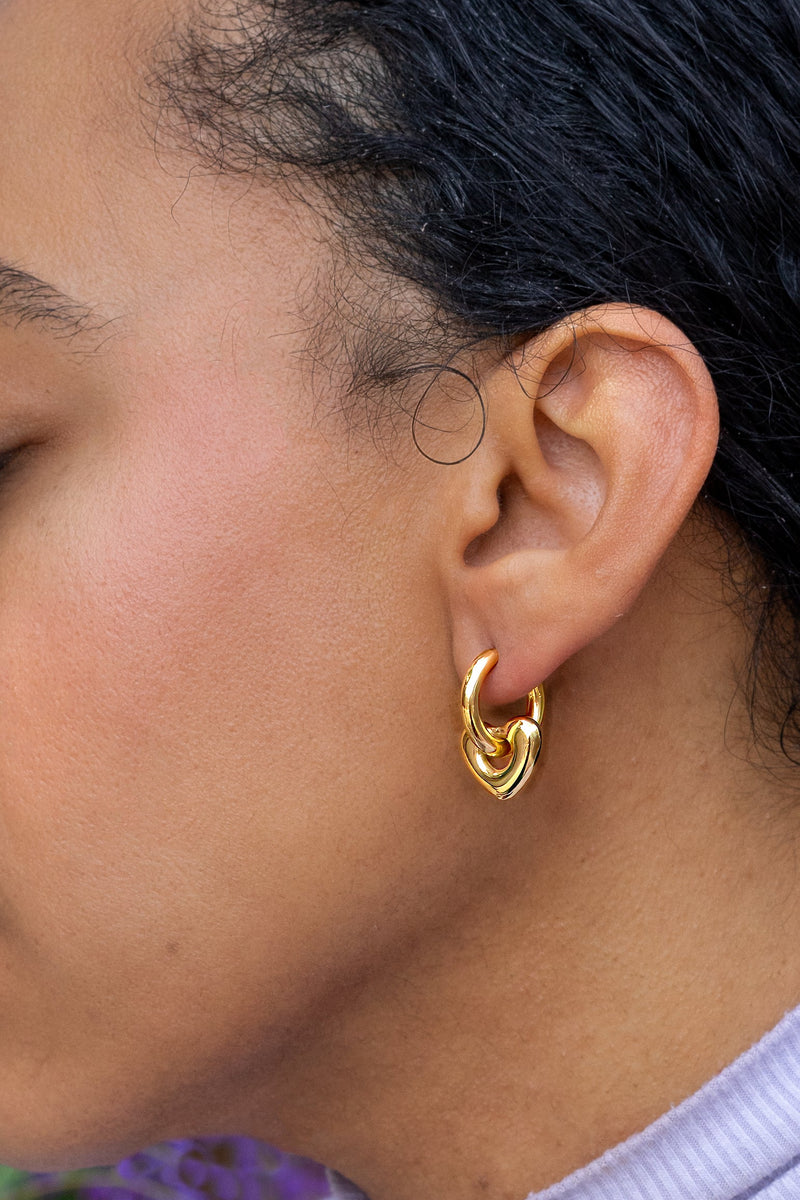 Peter + June • Skip A Beat Hoops 18K Gold Plated