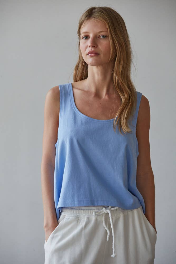 Scoop Neck Tank - Periwinkle