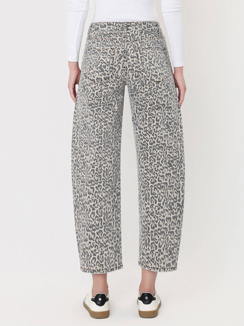Lovervet • High Rise Barrel Leg - Leopard