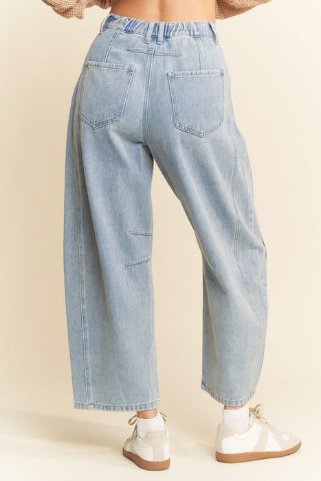 Barrel Jeans Mid Rise