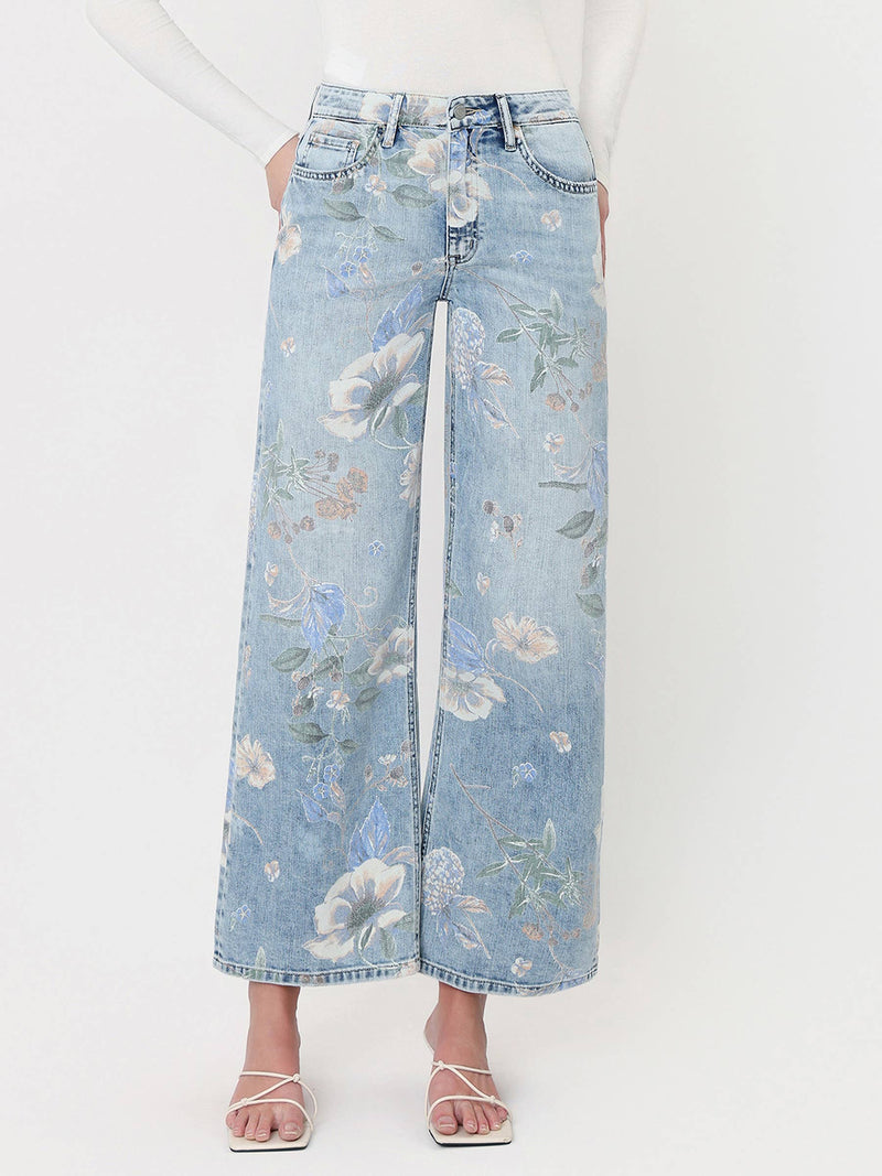 Vervet • Super High Rise Vintage Flare - Floral Print