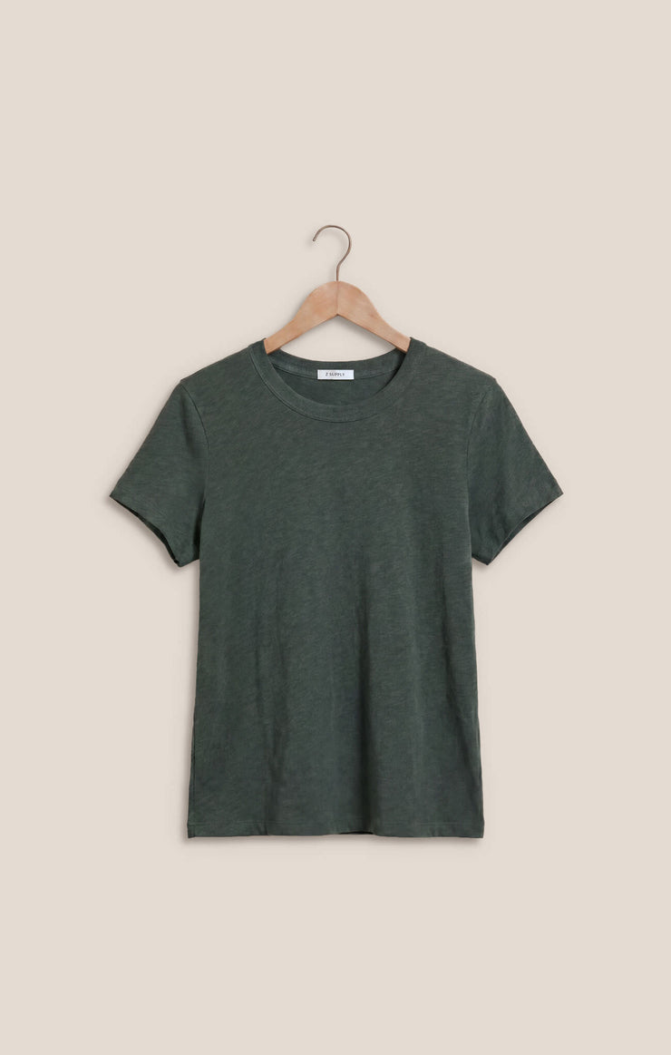 Z Supply • Junie Slub Tee Shirt - Emerald Cove