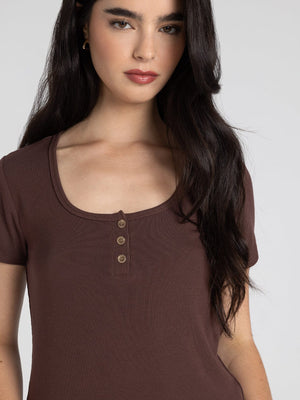 Thread & Supply • Evanore Top - Deep Mahogany