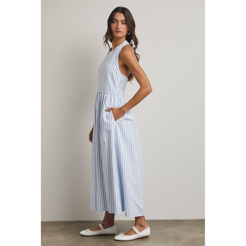 Stripe Maxi Dress - Blue