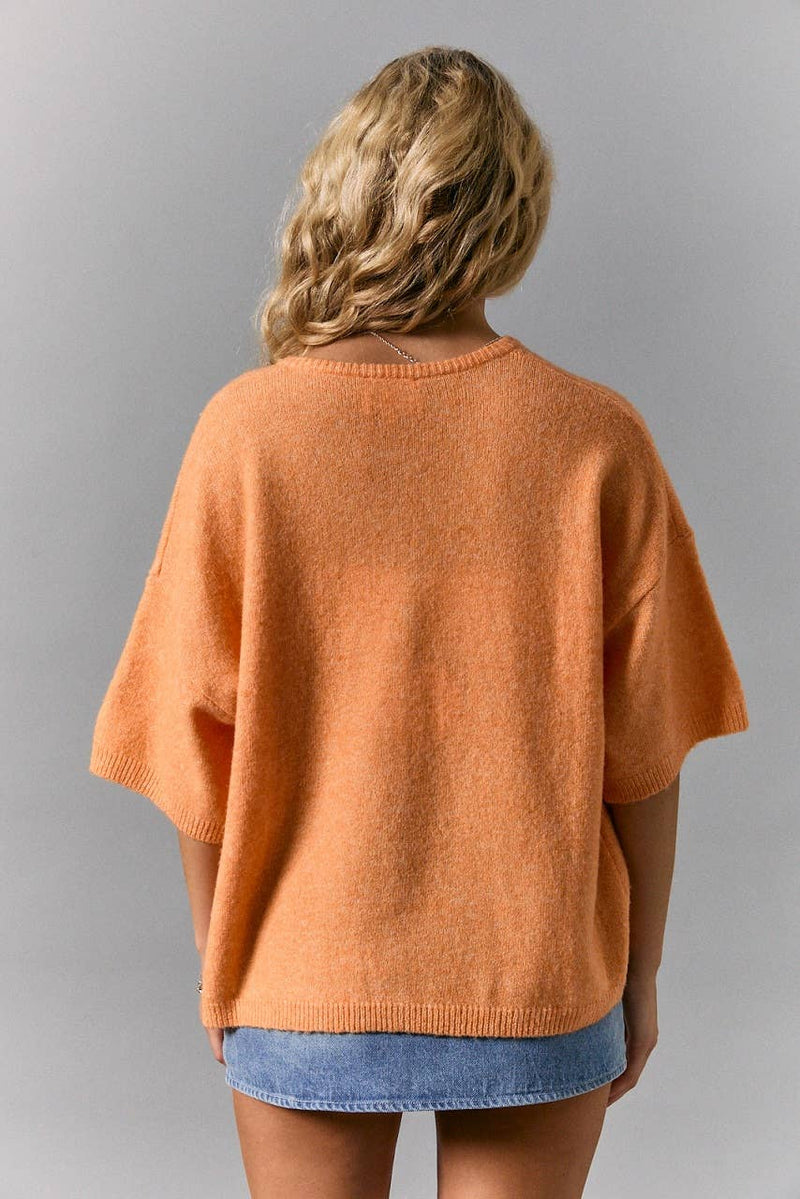 Lightweight Cardigan - Orange