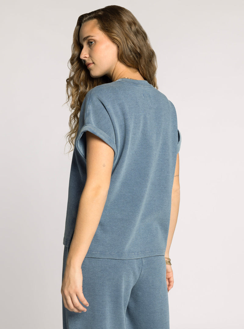 Thread & Supply • Nova Top - Washed Denim Blue