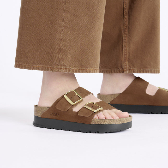 Birkenstock • Papillo Arizona Flex Platform - Dark Tea