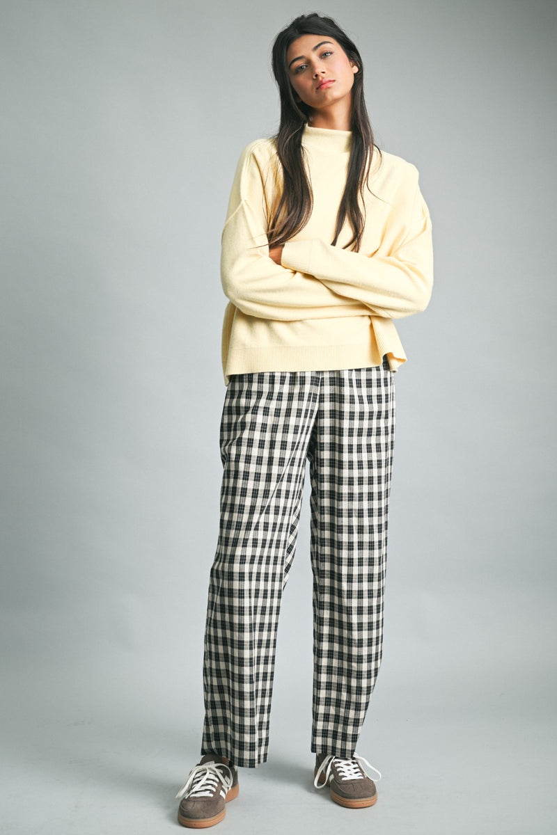 Mock Neck Sweater - Butter