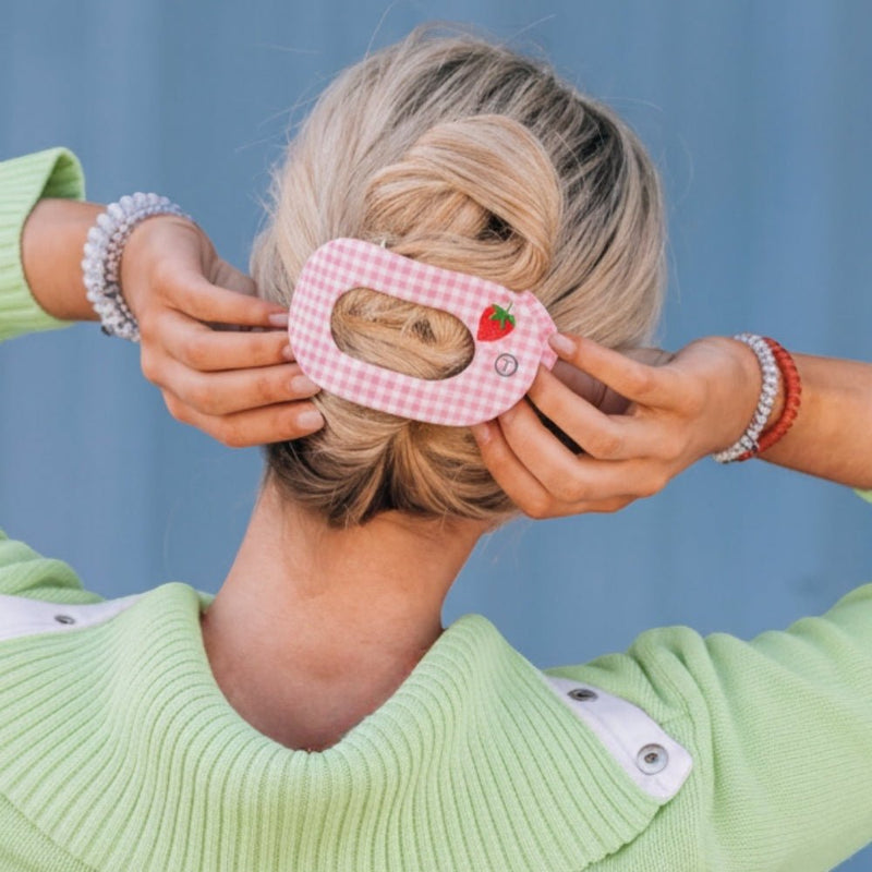 Teleties • Flat Round Hair Clip - Handpicked (Large)