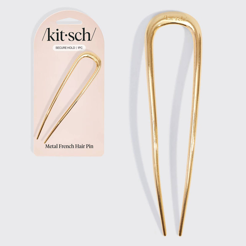 Kitsch • Metal French Hair Pin - Gold