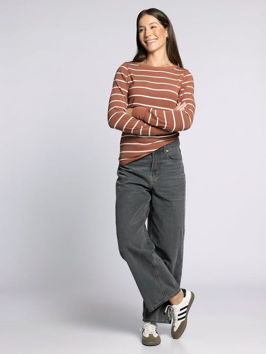 Thread & Supply • Stacy Top - Brown & White
