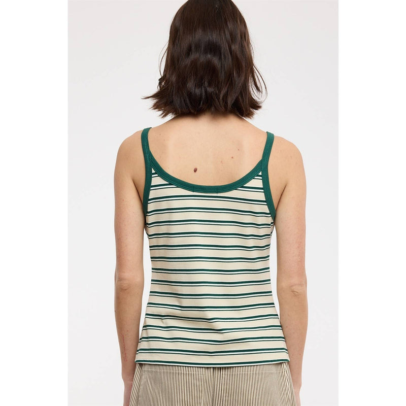Striped Knit Cami - Taupe & Hunter