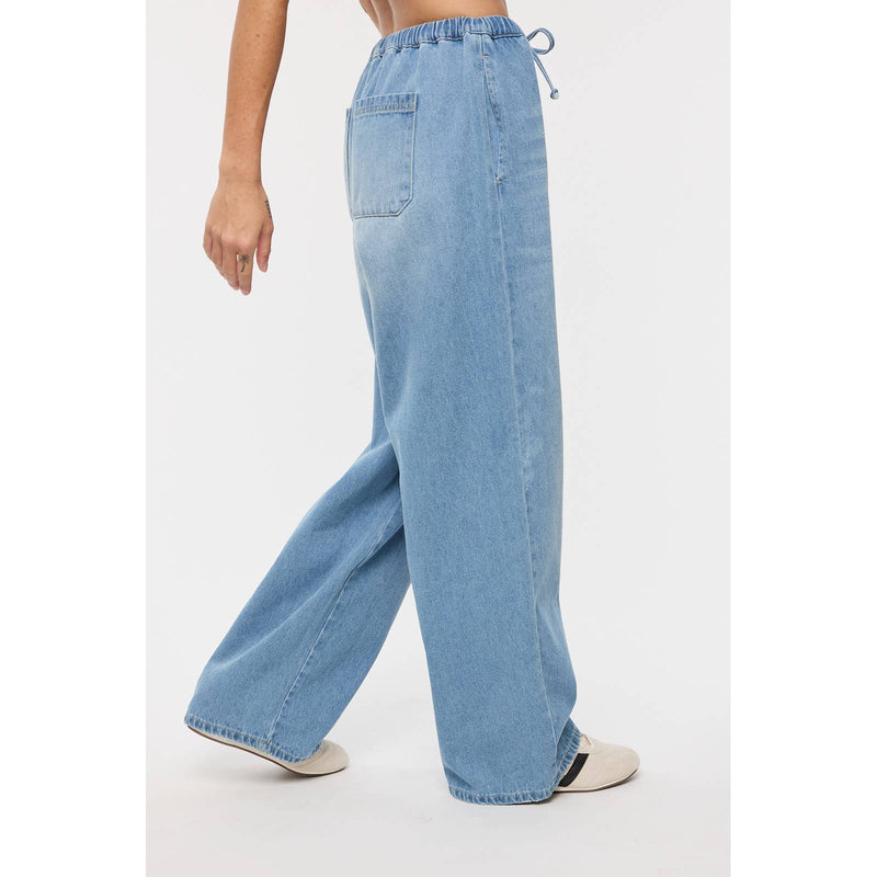 Denim Drawstring Pants