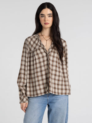 Thread & Supply • Linden Top - Cream & Brown