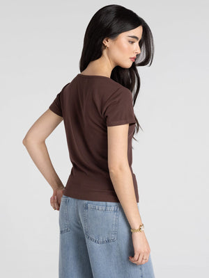 Thread & Supply • Evanore Top - Deep Mahogany