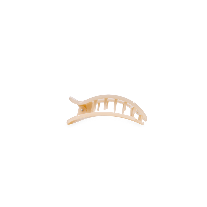 Teleties • Flat Round Clip - Almond Beige (Tiny)