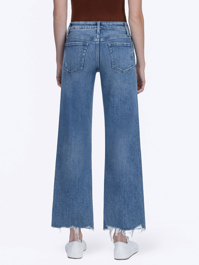Vervet • High Rise Slim Wide Jeans - Emphasized