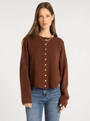 Thread & Supply • Dover Cardigan - Heather Mahogany