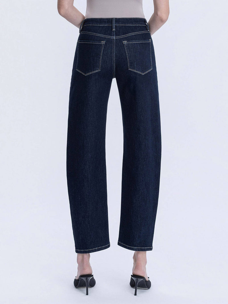 High Rise Slim Barrel Jeans - Divinity