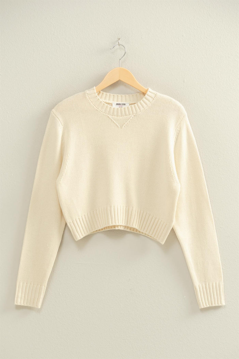 Cropped Sweater - Cream