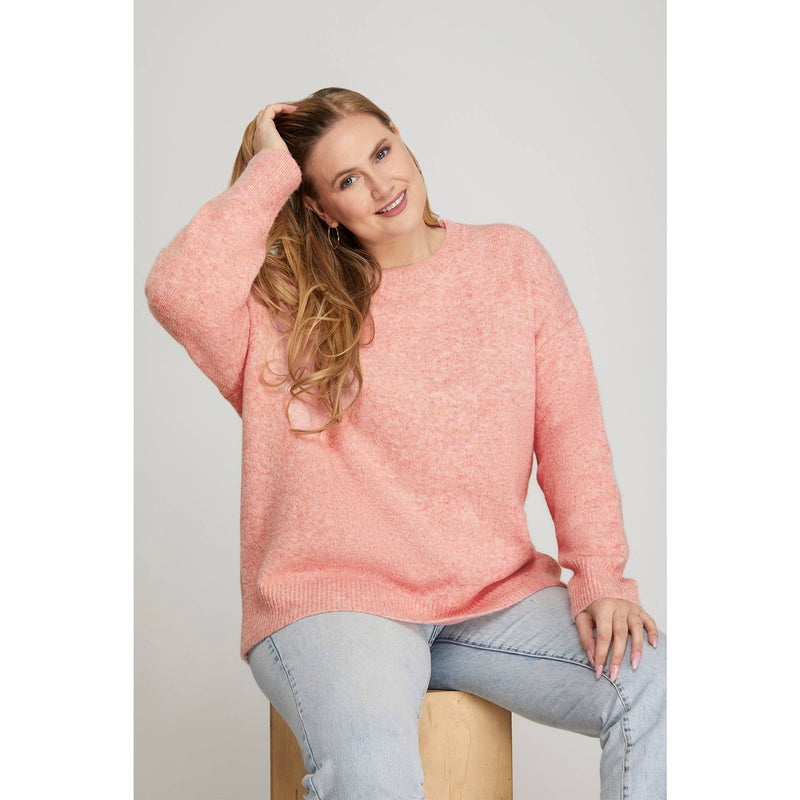Sweater Top - Pink - Curvy