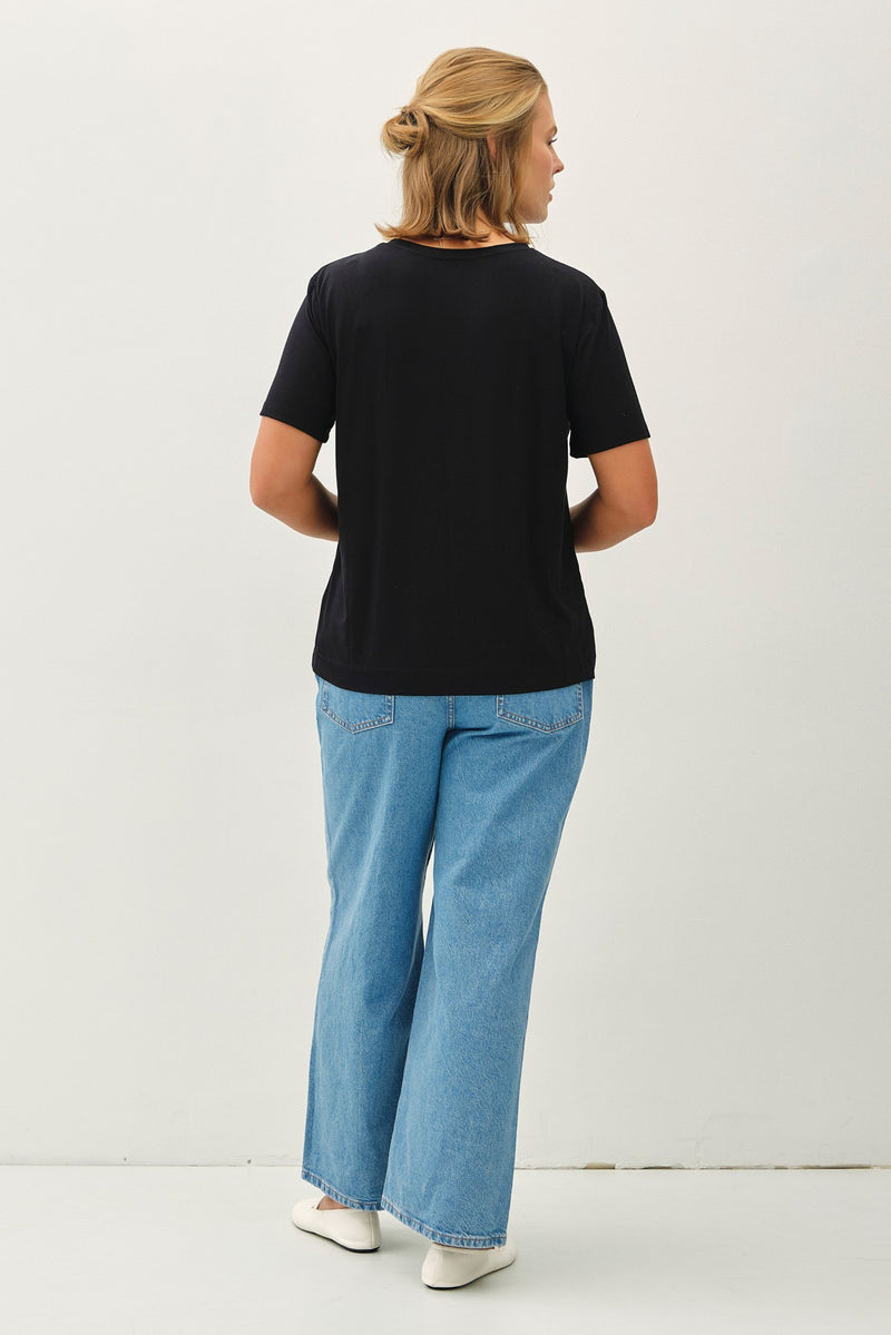 Basic Short Sleeve Tee - Black
