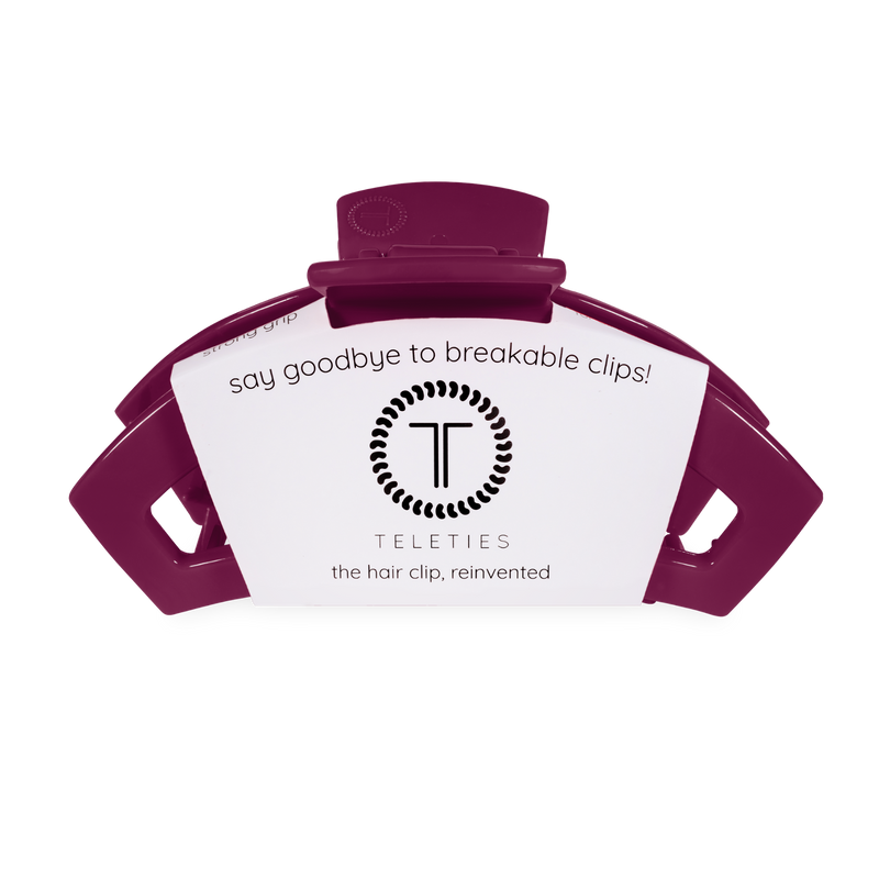 Teleties • Open Claw Clip - Mulberry (Large)