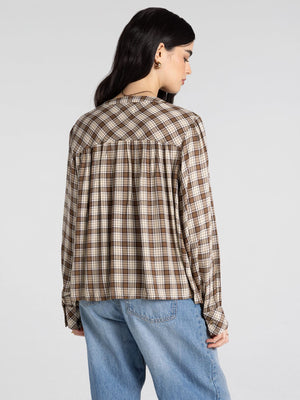 Thread & Supply • Linden Top - Cream & Brown