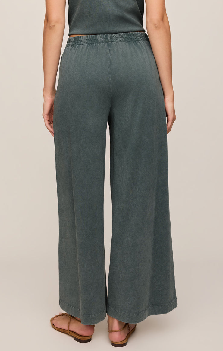 Z Supply • Scout Jersey Crop Flare Pants - Emerald Cove