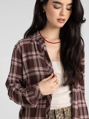Thread & Supply • Daphne Shirt - Mauve & Rose