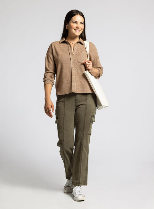 Thread & Supply • Coralie Shirt - Chocolate & White