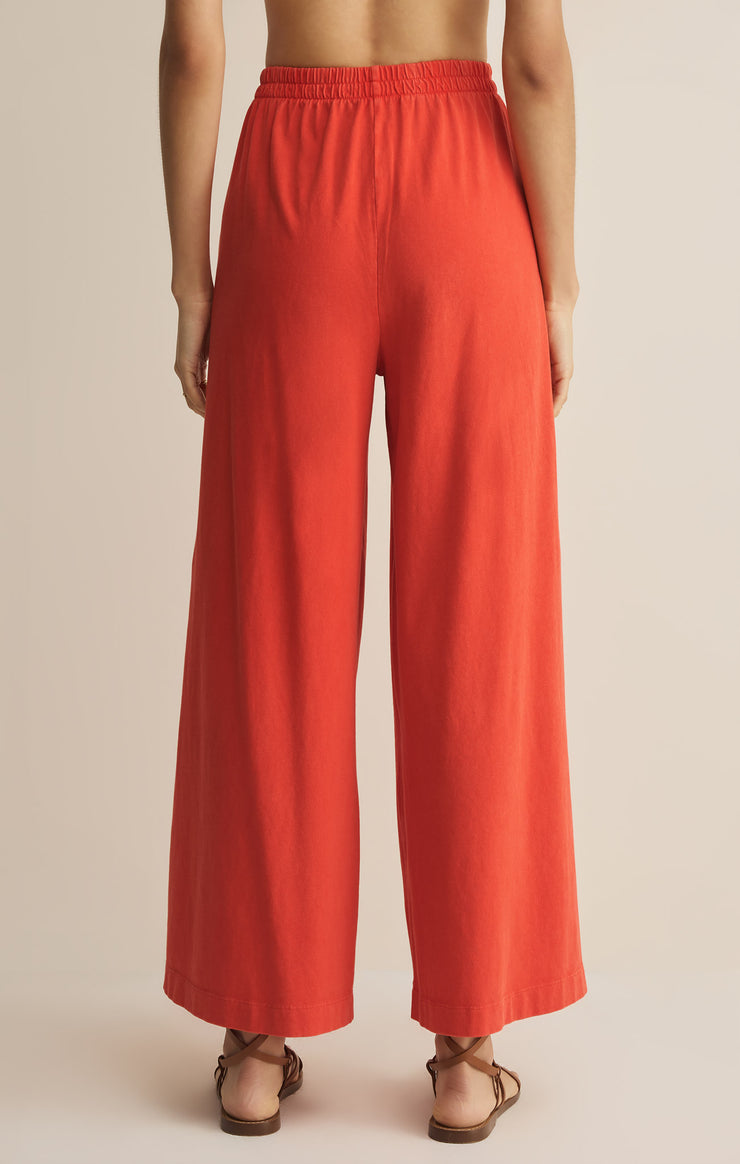 Z Supply • Scout Jersey Crop Flare Pants - Lychee