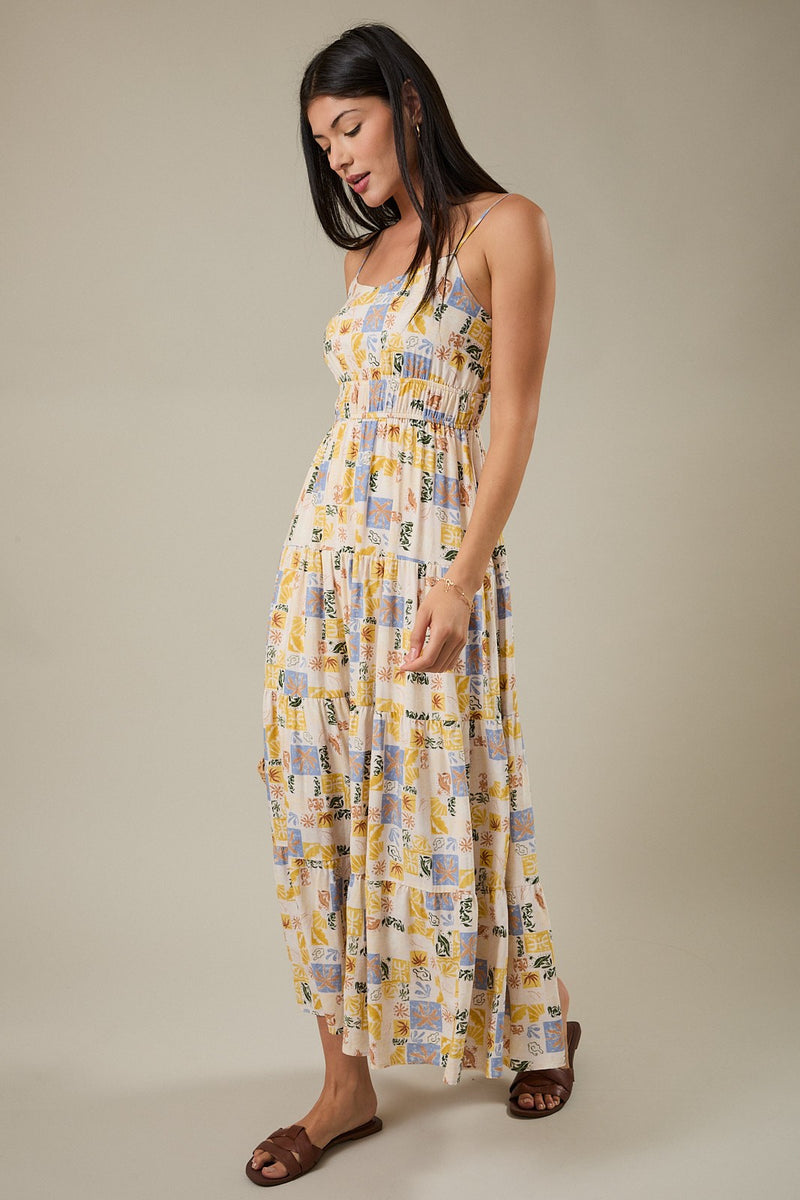 Floral Maxi Dress - Blush