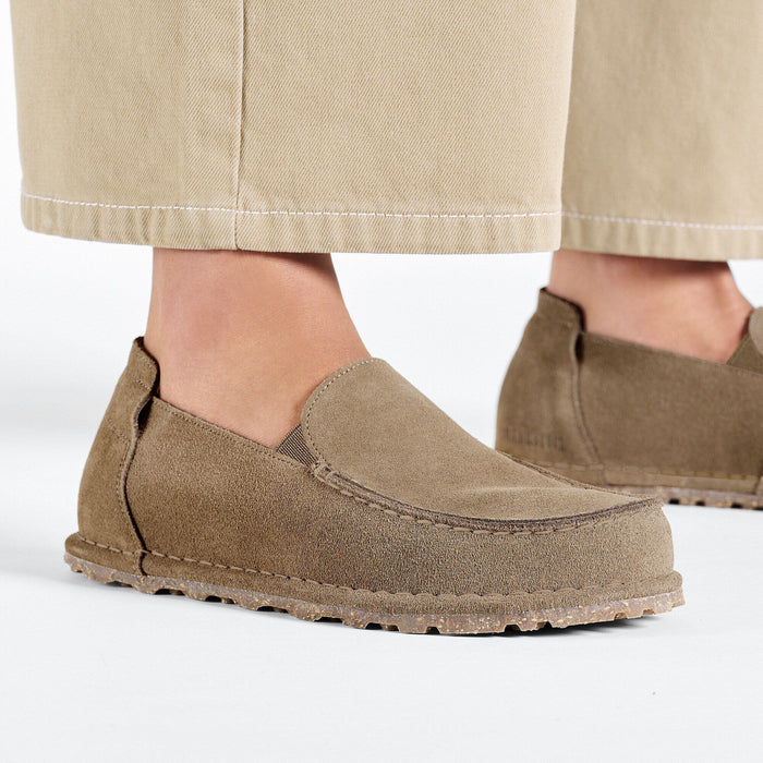 Birkenstock • Utti Suede Leather Slip On - Gray Taupe