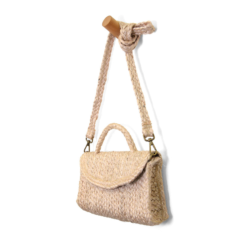 Lala Top Handle Jute Crossbody