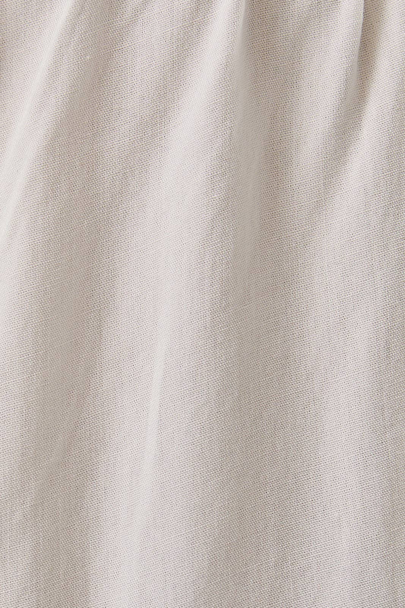 V Neckline Top w/ Lace Trim - White