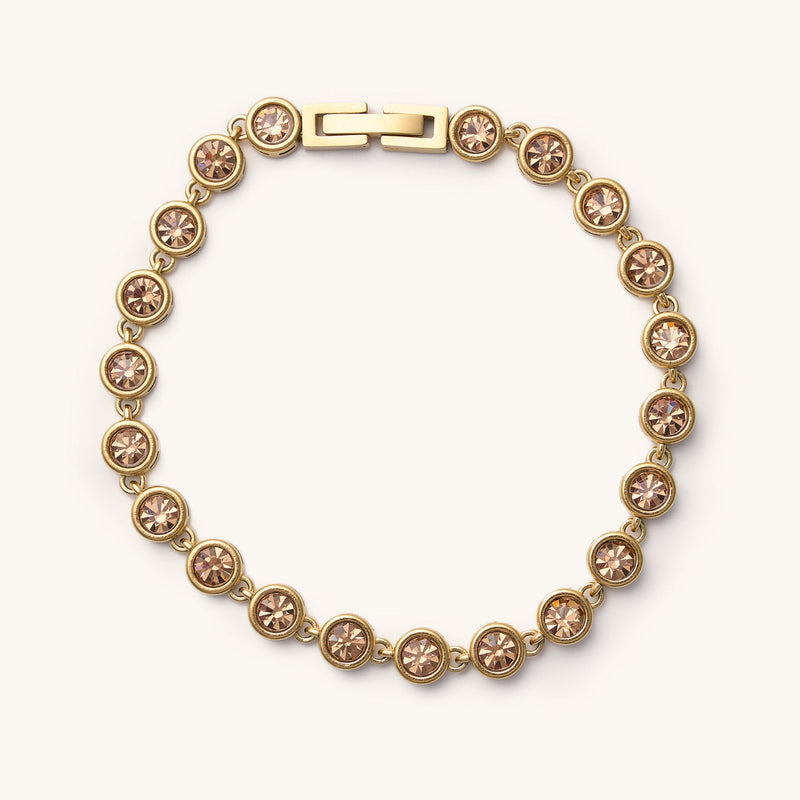 Amber Circle Gem Bracelet